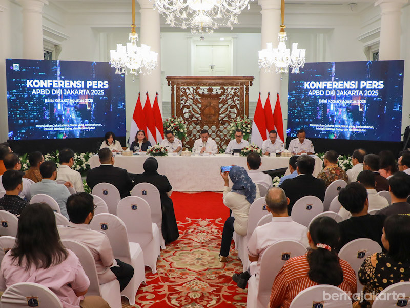 Konferensi Pers APBD DKI Jakarta 2025