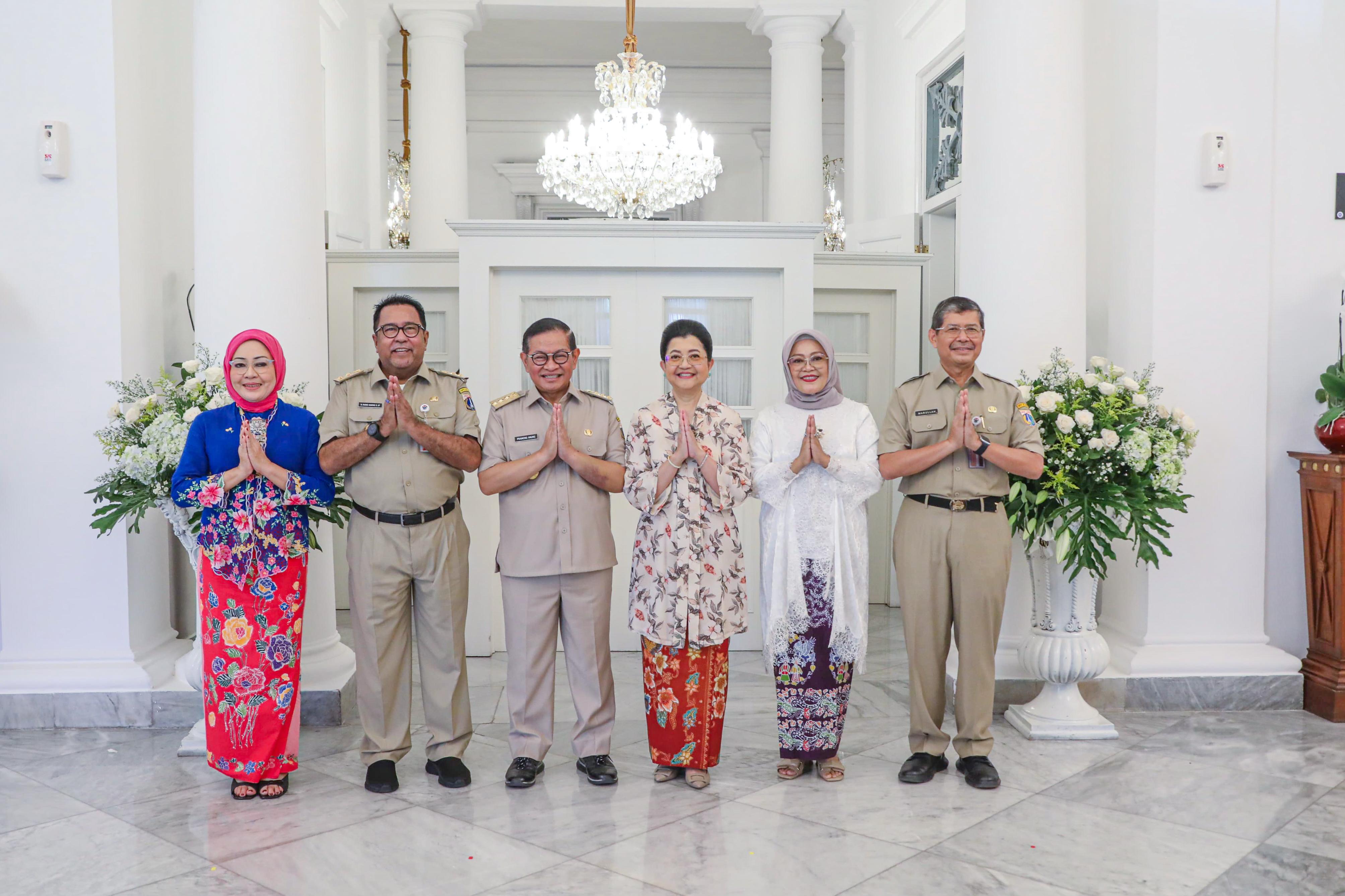 Pramono-Rano Gelar Halal Bihalal di Balai Kota